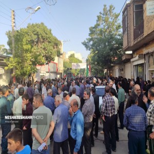 گزارش تصویری از تشییع پیکر مطهر سه شهید حادثه تروریستی در شهر بهار