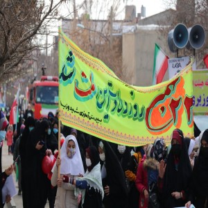 گزارش تصویری از راهپیمایی ۲۲ بهمن در شهر بهار