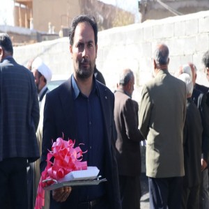 گزارش تصویری از مراسم افتتاحیه آسفالت ریزی معابر روستای حسام آباد و برگزاری میز خدمت در این روستا