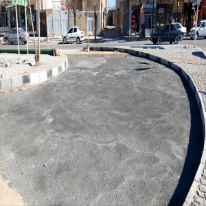 اتمام عملیات اصلاح، زیرسازی و بتن ریزی ابتدای بلوار شهید بهشتی (ایجاد دور برگردان جدید) توسط واحد عمرانی شهرداری بهار