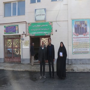 گزارش تصویری از مراسم افتتاحیه آسفالت ریزی معابر روستای حسام آباد و برگزاری میز خدمت در این روستا
