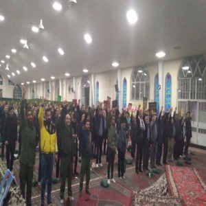 مراسم وداع با شهدا در مصلی بهار