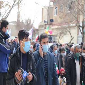 گزارش تصویری از راهپیمایی ۲۲ بهمن در شهر بهار