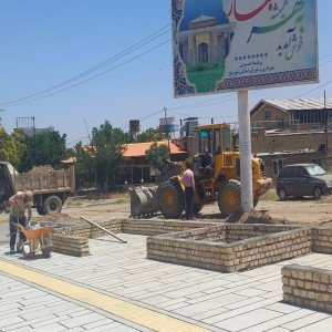 گزارش تصویری از بازدید پروژه های شاخص شهرداری بهار در سطح شهر