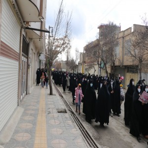 گزارش تصویری از راهپیمایی ۲۲ بهمن در شهر بهار