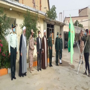 صبحگاه مشترک سپاه پاسداران و نیروی انتظامی در محوطه سپاه بهار به مناسبت گرامیداشت سالروز سوم خرداد