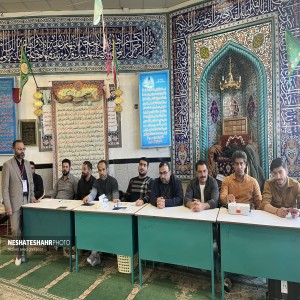 گزارش تصویری از حضور حجت السلام محققی، دکتر میرزایی بخشدار و شهردار لالجین در مصلی این شهر در ساعات اولیه رای دهی