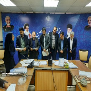 گزارش تصویری از برگزاری آخرین نشست مشورتی دهیاران بخش لالجین در بخشداری لالجین