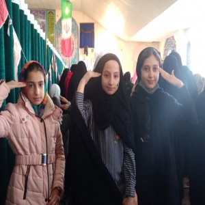 حضور مردم بهاری در راهپیمایی سیزده آبان