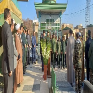 آئین غباررویی گلزار شهدا به مناسبت هفته بسیج