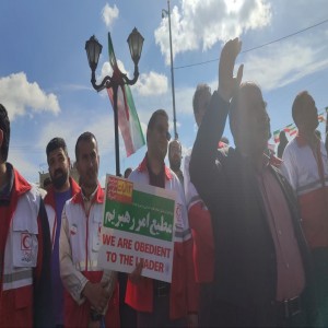گزارش تصویری از راهپیمایی ۱۳ آبان شهر بهار