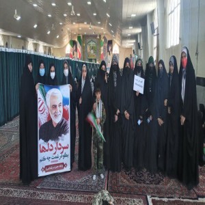 حضور مردم بهاری در راهپیمایی سیزده آبان