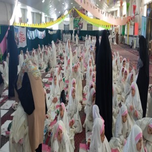 مراسم جشن تکلیف ۳۵۰ دانش آموز مکلف در مصلی امام خمینی بهار برگزار شد