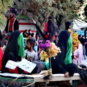 گزارش تصویری از مراسم روز شهادت امام سجاد(ع) در شهر بهار
