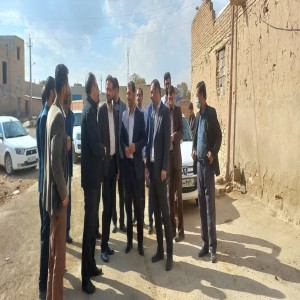 بازدید فرماندار بهار و مدیر کل نساجی و رئیس اداره صمت استان از روستای دستجرد