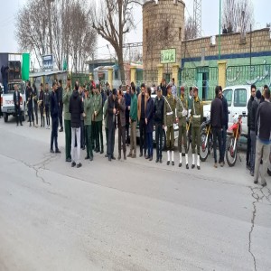گزارش تصویری از استقبال پیکر مطهر شهدای گمنام در شهرستان بهار
