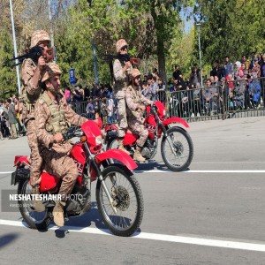 گزارش تصویری از مراسم رژه روز ارتش جمهوری اسلامی در همدان (بخش اول)