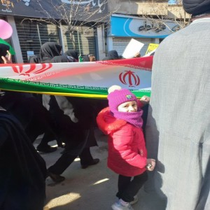 حضور پرشور دهه هشتادی و دهه نودی ها در راهپیمایی ۲۲ بهمن ۱۴۰۱ در شهر بهار