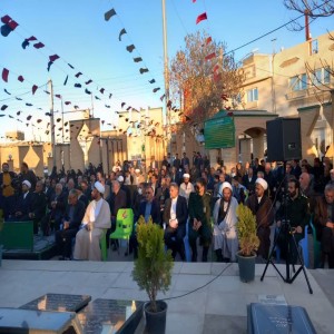 گزارش تصویری از برگزاری مراسم سالگرد رحلت مرحوم آیت الله شیخ محمد بهاری در گلزار شهدای شهر بهار