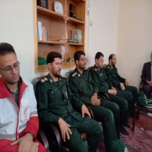 گزارش تصویری از دیدار مسئولین شهرستانی با امام جمعه شهرستان بهار به مناسبت هفته دفاع مقدس