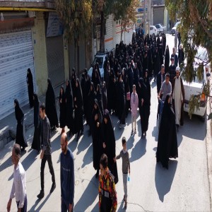 ندای مرگ بر آمریکا و مرگ بر اسرائیل در لالجین طنین انداز شد