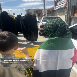 گزارش تصویری از برگزاری راهپیمایی روز جهانی قدس در  با حضور پر شور مردم همیشه در صحنه لالجین