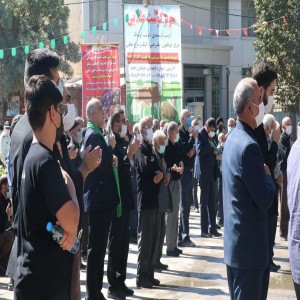 گزارش تصویری از مراسم عزاداری جاماندگان پیاده روی اربعین در شهر بهار