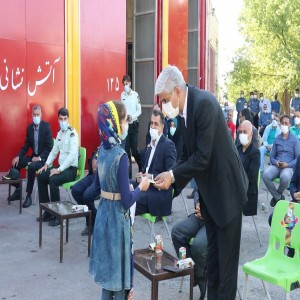 گزارش تصویری از مراسم گرامیداشت روز آتش نشان