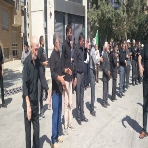 اجتماع عزاداران نبوی در میدان امام خمینی ره شهر بهار