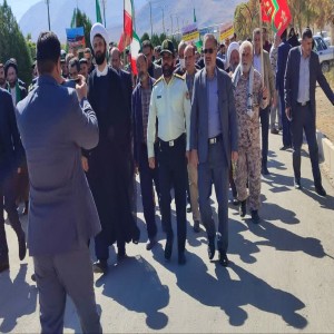راهپیمایی مردم بهار در حمایت از مردم مظلوم غزه و محکومیت نسل کشی رژیم غاصب صهیونیستی