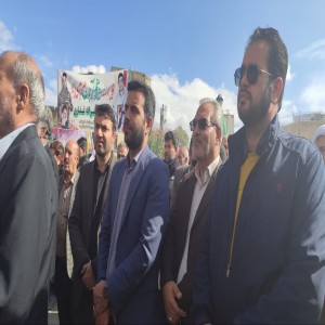 گزارش تصویری از راهپیمایی ۱۳ آبان شهر بهار