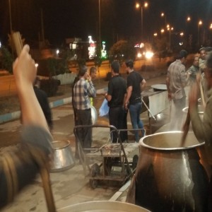 حلیم پزان نرسیده به فلکه مریانج به مناسبت ۲۸ صفر