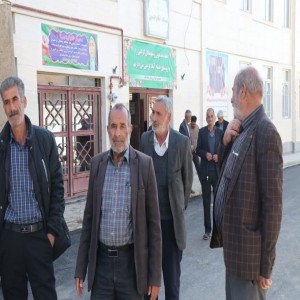 گزارش تصویری از مراسم افتتاحیه آسفالت ریزی معابر روستای حسام آباد و برگزاری میز خدمت در این روستا