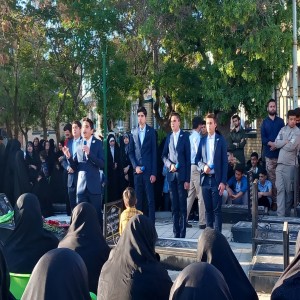 گزارش تصویری از برگزاری سی و هفتمین مراسم تولد شهید مدافع حرم سید میلاد مصطفوی در گلزار شهدای بهار
