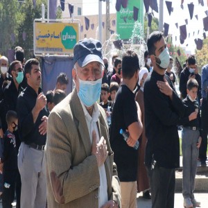 گزارش تصویری از مراسم عزاداری جاماندگان پیاده روی اربعین در شهر بهار