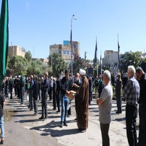 گزارش تصویری از مراسم عزاداری جاماندگان پیاده روی اربعین در شهر بهار