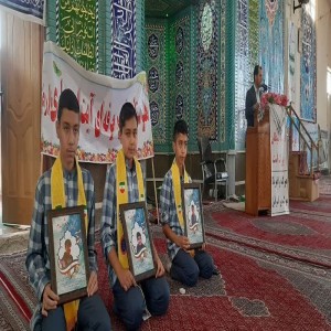 حضور مردم بهاری در راهپیمایی سیزده آبان