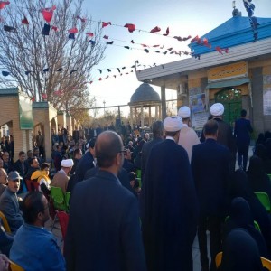 گزارش تصویری از برگزاری مراسم سالگرد رحلت مرحوم آیت الله شیخ محمد بهاری در گلزار شهدای شهر بهار