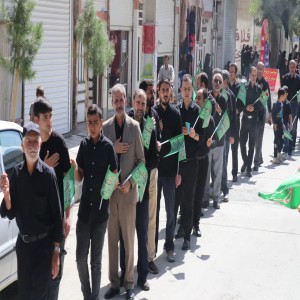 گزارش تصویری از راهپیمایی عزاداران در روز شهادت امام رضا (ع) در شهر بهار