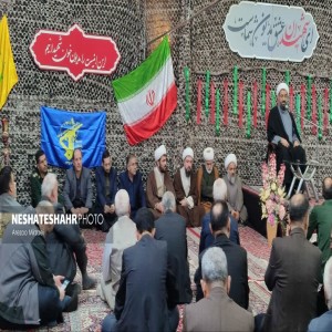 مراسم چهاردهمین یادواره ۴۴ شهید مسجد النبی در مسجد النبی(ص) بهار برگزار شد