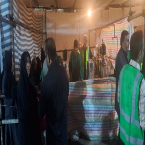 گزارش تصویری از سومین شب استقرار موکب آیت الله بهاری در ورودی شهرستان بهار