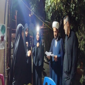 گزارش تصویری از حال و هوای خادمی در موکب آيت الله بهاری(ره) مستقر در ورودی شهر بهار