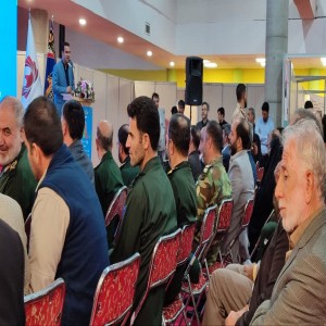 افتتاحیه دوازدهمین نمایشگاه ملی کتاب قدس و مقاومت در سالن نمایشگاه بین الملی فرودگاه همدان