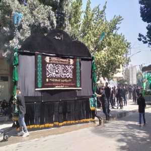 گزارش تصویری از برگزاری مراسم عزاداری روز عاشورا در بهار