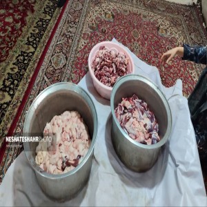 گزارش تصویری از تهیه وذبح ۸ راس گوسفند جهت رفع بلا از سطح شهر بهار