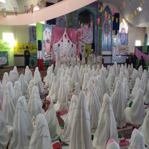 مراسم جشن تکلیف ۳۵۰ دانش آموز مکلف در مصلی امام خمینی بهار برگزار شد