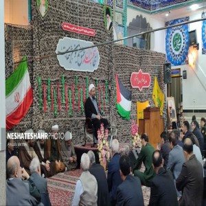 مراسم چهاردهمین یادواره ۴۴ شهید مسجد النبی در مسجد النبی(ص) بهار برگزار شد