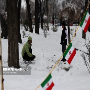 گزارش تصویری از حال و هوای برفی شهر بهار