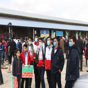 گزارش تصویری از راهپیمایی ۲۲ بهمن در شهر بهار