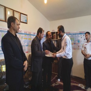 تجلیل فرماندار بهار از امدادگران پایگاه جاده ای اورژانس ۱۱۵ روستای حسن قشلاق